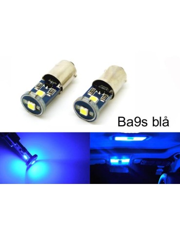 BA9S Canbus Blå Led 2-pack T4W  100 lumen