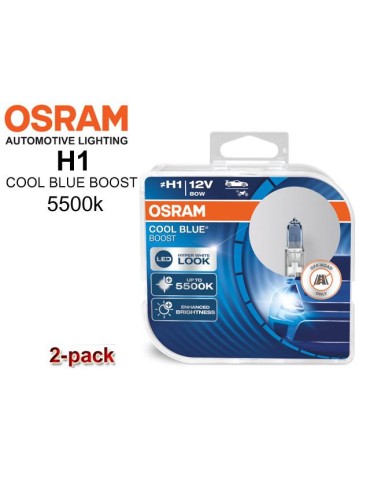 Osram H1 COOL BLUE BOOST 5500k halogen lampor 12v DC P14.5s