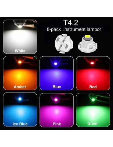 T4.2 T4 Neo Wedge 8-pack instrument belysning 