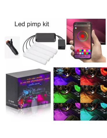 Led pimpkit med App.kontroll styling set med 4 ledmoduler