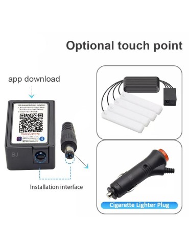 Led pimpkit med App.kontroll styling set med 4 ledmoduler