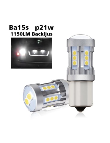 Ba15s 6000K led lampor bromsljus backljus 1156 p21w .