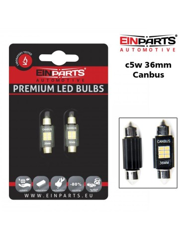 EINPARTS Canbus C5W 36mm LED 310 lumen 6000K 2-pack