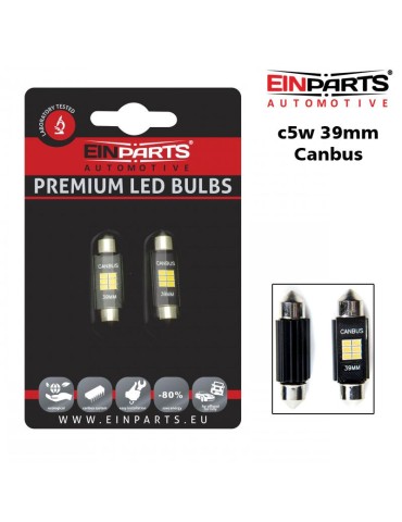EINPARTS Canbus c5w 39mm Led 310 lumen 6000K 2-pack 