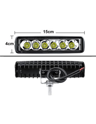 Led 18w arbetsljus -  backljus - spot 12 -24V Spot mini ledramp 