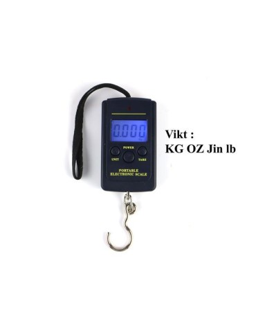 Digital våg fiskevåg även för bagage + annat 0 - 40kg 