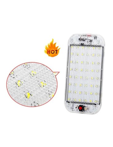 Led innerbelysning 12-24v 48-ledchip vita 6000k husvagn husbil