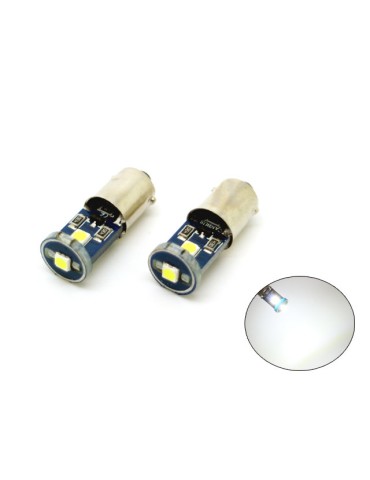 BA9S Canbus 6000k Led 2-pack T4W xenonlook 100 lumen