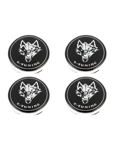 Centrumkåpor till fälgarna 60mm passar 57mm hål 4-pack Varg