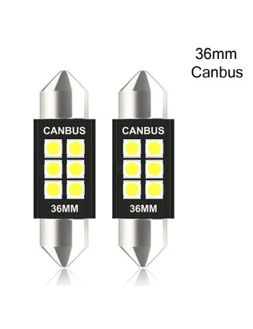 Canbus C5W 36mm Led 6000K 2-pack 350 lumen