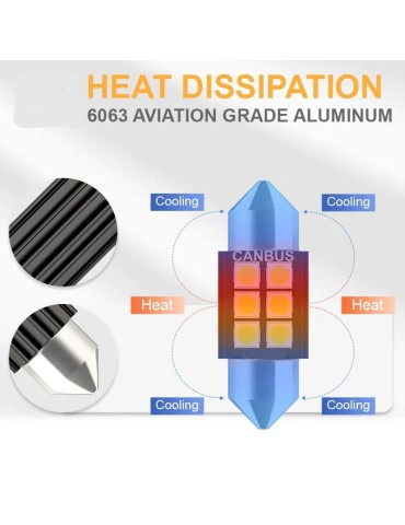 Canbus C5W 36mm Led 6000K 2-pack 350 lumen