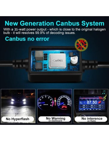M12 60 W H9 H11 LED canbus kit 6500 lumen "Superbright"