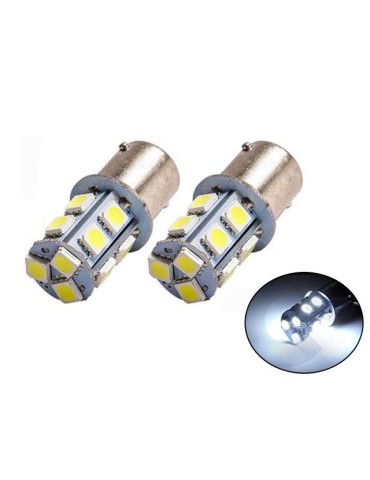 Ba15s r5w r10w 1156 Led lampor 6000K 2-pack