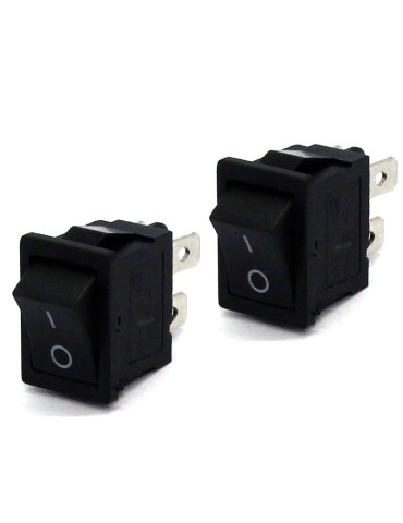 2x Strömbrytare av/på vaggströmställare avbrytare fyrkantig 2st