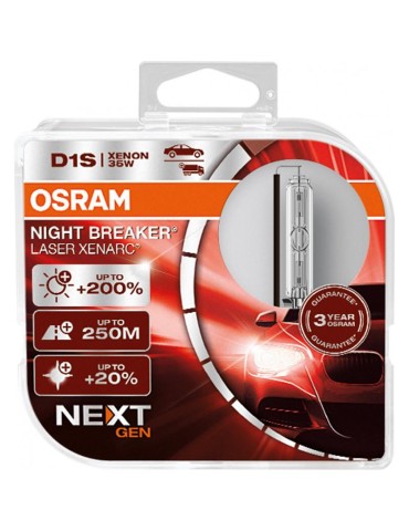 Osram D1S 35W 4300k +200% NIGHT BREAKER NEXT GEN 2-pack