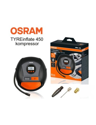 Osram TYREinflate 450 digital display kompressor däckpump 12volt
