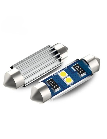 Canbus C5W 41mm 42mm diodlampa Led 3030SMD 6000K 2-pack festoon