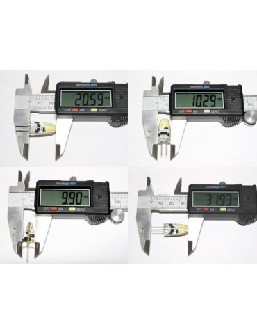 G4 1w dimbar 12v DC + AC Led lampa 4900K vitgul G-4 3-pack