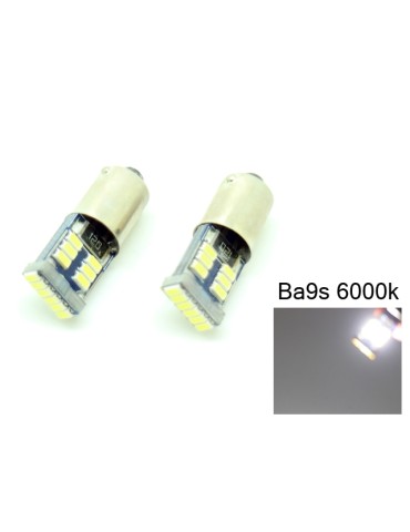 BA9S Canbus 6000k Led 200 lumen 2-pack T4W xenonlook 12v
