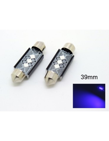 c5w 39mm blå Canbus Led 3535SMD 2-pack  12v