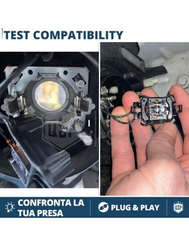 Lamphållare för Volvo Mondeo Peugeot Citroen Led konvertering H7
