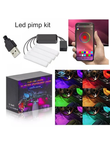 Led pimpkit med App.kontroll styling set med 4 ledmoduler