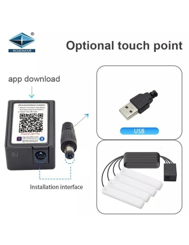 Led pimpkit med App.kontroll styling set med 4 ledmoduler