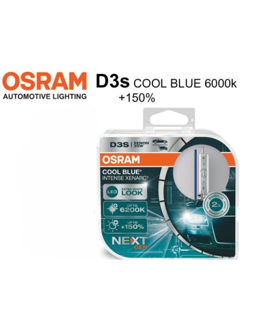 Osram D3S 35W 6000k Duo-box +150% COOL BLUE INTENCE xenon lampor