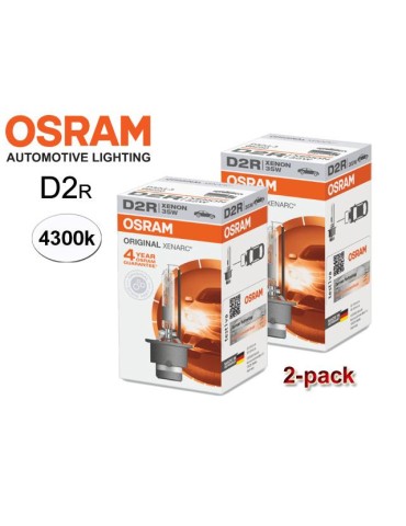 Osram D2R 35W 4300k XENARC Original xenon lampor 2-pack