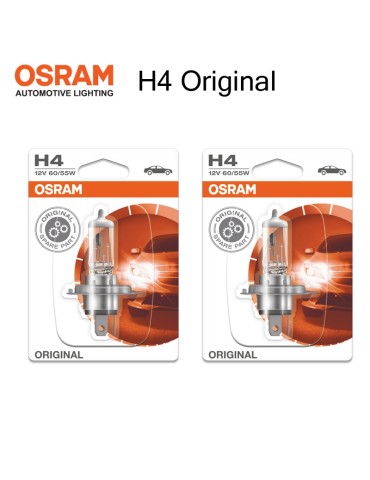 Osram H4 ORIGINAL 55/60w halogen lampor 12v DC P43t