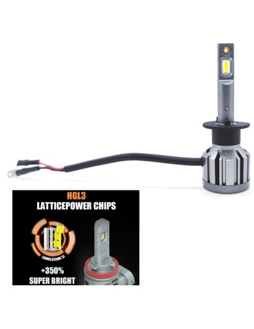 V2 Led kit H1 3000 lumen 30w 6000k  2-pack