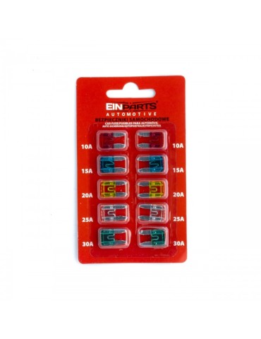 Säkringar Mini modell 10-pack 10A 15A 20A 25A 30A