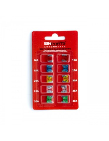 Säkringar Micro modell 10-pack 10A 15A 20A 25A 30A