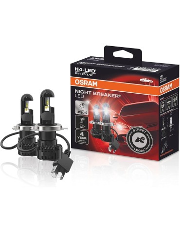 Osram H4 Street Legal led lampor 6000K 1650 lumen 12v P43t