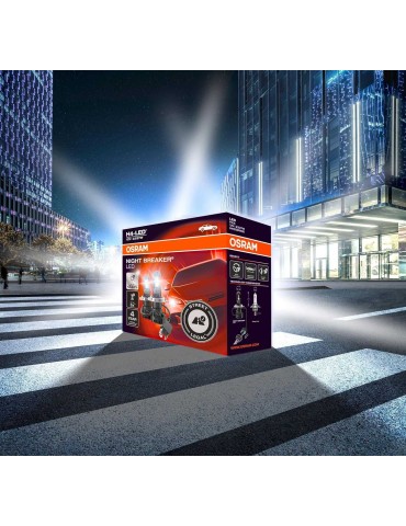 Osram H4 Street Legal led lampor 6000K 1650 lumen 12v P43t