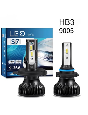S7 25w HB3 9005 Led kit 3000 lumen CSP 1860 chip 6000k