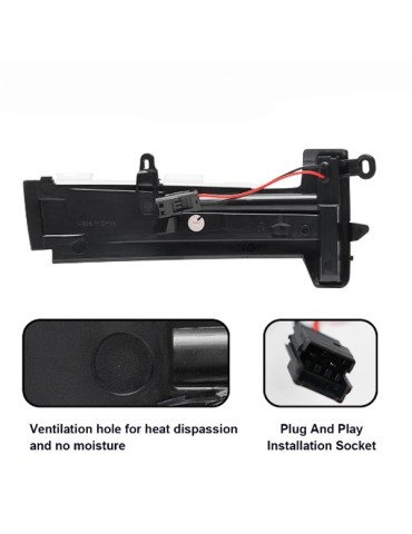 LED dynamiska blinkers sidospegel Volvo XC60 2014 2015 2016 2017 Smoke