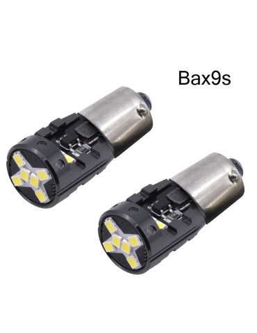 BAX9S Canbus 6000k Led 2-pack H6W xenonlook 140 lumen