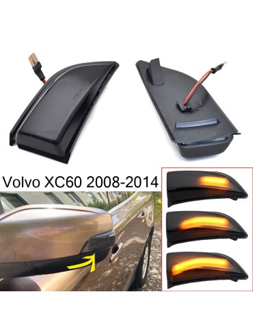 LED dynamiska blinkers sidospegel Volvo XC60 2008 - 2014 Smoke