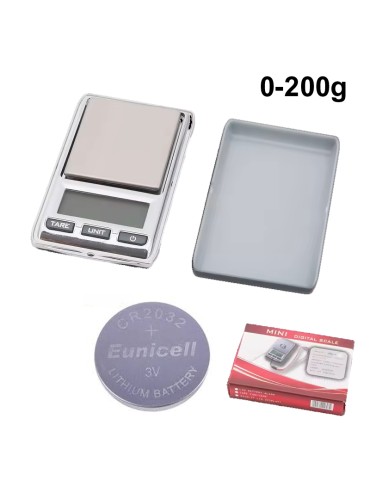 Digital mini våg 0,01g - 200g ink batteri CR2032 pocketscale .