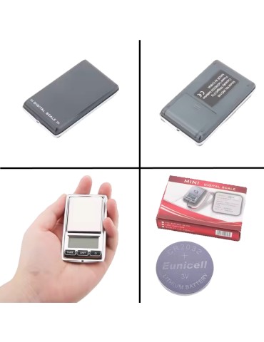 Digital mini våg 0,01g - 200g ink batteri CR2032 pocketscale .