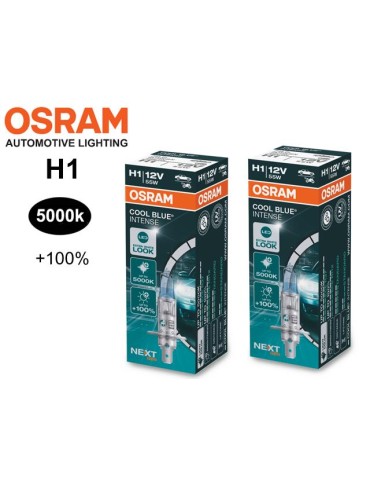 Osram H1 +100% COOL BLUE 5000k halogen lampor 12v DC P14.5s