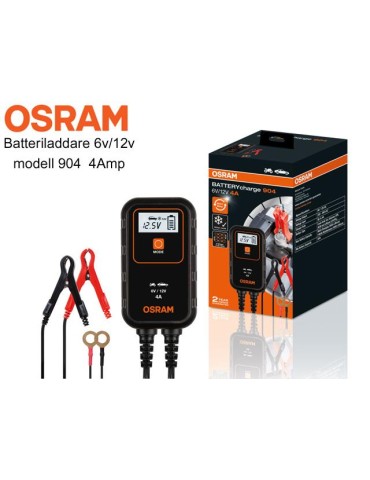 Osram smart Batteriladdare 6v 12v max 4 Amp + underhållsläge