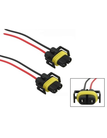 H8 H11 (H9) xenon / led / halogen kontakter sockel  2-pack