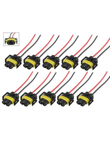 H8 H11  xenon / led / halogen kontakter sockel fattning 10-pack