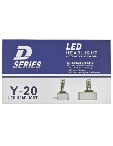 Y-20  D3s led kit 6100 lumen 2-pack 6000k xenonvit y20