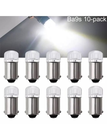 BA9S vit 10-pack rundstrålande t4w led med 1st fluxled chip