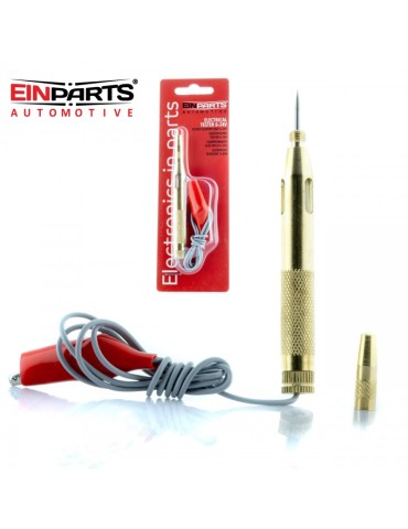 Polpenna EINPARTS i metall med spetsskydd 6-24 V DC testpenna 
