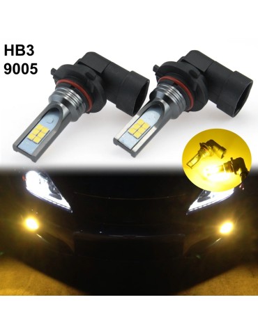 Dimljus HB3 HB4 / 9005 9006 Led lampor Gul 650 lumen 12-16v DC