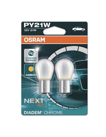 OSRAM Bau15s Diadem krom blinkers lampa py21w halogen lampor 